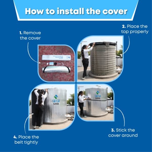 Dyna Shish Water Tank Insulation Cover – 3 Layer Thermal Jacket for Hot & Cold Protection - Image 6