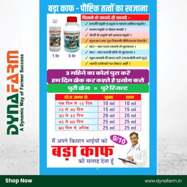 Bada Calf Plus+ – Calf Booster & Growth Tonic Powder (2.5Kg Or 5 Kg Pack) - Image 6