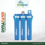Softerra MainGuard™ 3 – 3‑Stage Mainline Water Filter | Sediment + Dual Carbon Filtration | Removes Rust, Chlorine, Odor | 1″ Inlet | Heavy-Duty Whole House System