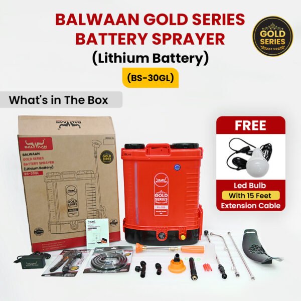Balwaan BS-30GL | Double Motor Battery Sprayer With12x12 Battery | 20 Litre, Gold Series, Knapsack Spray Pump - Image 6