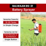 Balwaan BS-21 | 2in1 Single Motor Battery Sprayer | 18 Litre Knapsack Spray Pump - Image 5