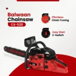Balwaan CS‑520 Chainsaw | 52 cc 2‑Stroke Petrol Engine, 18 Inch Guide Bar - Image 5