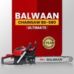 Balwaan BS‑680 Ultimate Chainsaw | 68 cc 2-Stroke Engine, 18″ Guide Bar, Free Sharpening Kit & 2T Oil - Image 10