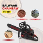 Balwaan CS‑580 Ultimate Chainsaw | 58 cc 2-Stroke Engine, 24 Inches Guide Bar - Image 7