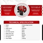 Balwaan BX‑50B Back-Pack Brush Cutter (50cc, 4-Stroke Petrol Operated Crop Cutter Machine, Crop cum Grass Cutter, Heavy Duty Engine) - Image 5