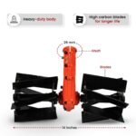 Balwaan BX‑35T Backpack Brush Cutter with Tiller Attachment (35cc, 2-Stroke Engine, Dual-Function: Grass Cut & Soil Tilling) - Image 2