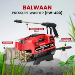 Balwaan PW‑400 High Pressure Washer (1800W, Heavy Duty) – Electric Power Washer for Car, Bike, Home & Outdoor Cleaning - Image 15
