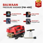 Balwaan PW‑400 High Pressure Washer (1800W, Heavy Duty) – Electric Power Washer for Car, Bike, Home & Outdoor Cleaning - Image 4