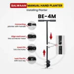 Balwaan BE‑4M Manual Earth Auger (4 Inch, Hand-Operated Hole Digger for Farming & Gardening) - Image 6