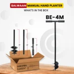 Balwaan BE‑4M Manual Earth Auger (4 Inch, Hand-Operated Hole Digger for Farming & Gardening) - Image 5