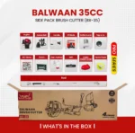 Balwaan BX‑35 Side Pack Brush Cutter (35cc, 2-Stroke, Crop/Grass Cutter with 3 Attachments) - Image 7