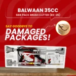 Balwaan BX‑35 Side Pack Brush Cutter (35cc, 2-Stroke, Crop/Grass Cutter with 3 Attachments) - Image 10