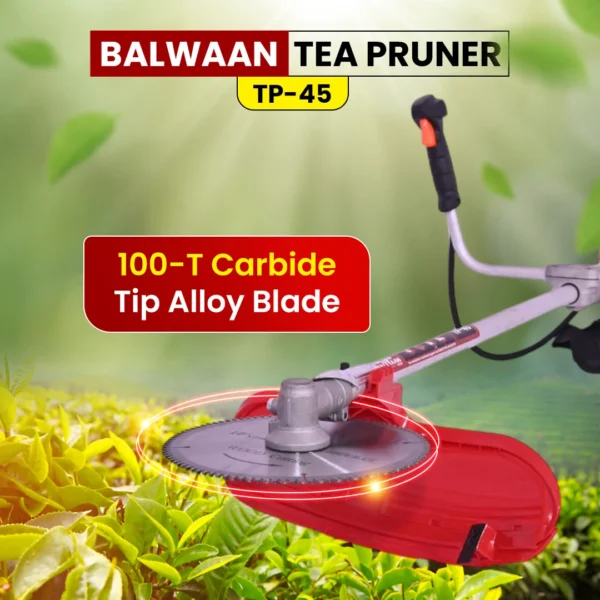 Balwaan TP‑45 Tea Pruner | 41.5 cc 2-Stroke Engine, 100‑Teeth Carbide Blade - Image 4