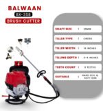 Balwaan BX‑35B Multi‑Function Backpack Brush Cutter (35 cc, 2‑Stroke Engine, Grass Cutting + Chainsaw + Tiller Attachments) - Image 3