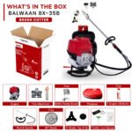 Balwaan BX‑35B Multi‑Function Backpack Brush Cutter (35 cc, 2‑Stroke Engine, Grass Cutting + Chainsaw + Tiller Attachments) - Image 5
