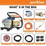 Neptune 1100W Electric Portable Power Sprayer (Brass High-Pressure Pump, Spray Gun, Hose – for Farming, Gardening & Vehicle Cleaning) - Image 7