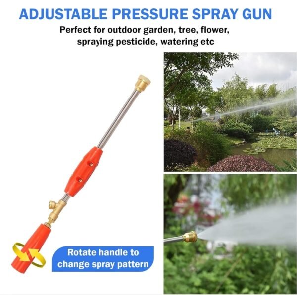 Neptune 1100W Electric Portable Power Sprayer (Brass High-Pressure Pump, Spray Gun, Hose – for Farming, Gardening & Vehicle Cleaning) - Image 4