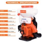 Neptune MBD‑20 2‑in‑1 Knapsack Power Duster Sprayer  (43 cc 2-Stroke Petrol Engine • 20 L Tank • Cold Fogger + Powder Duster • Up to 12 m Spray Reach) - Image 3