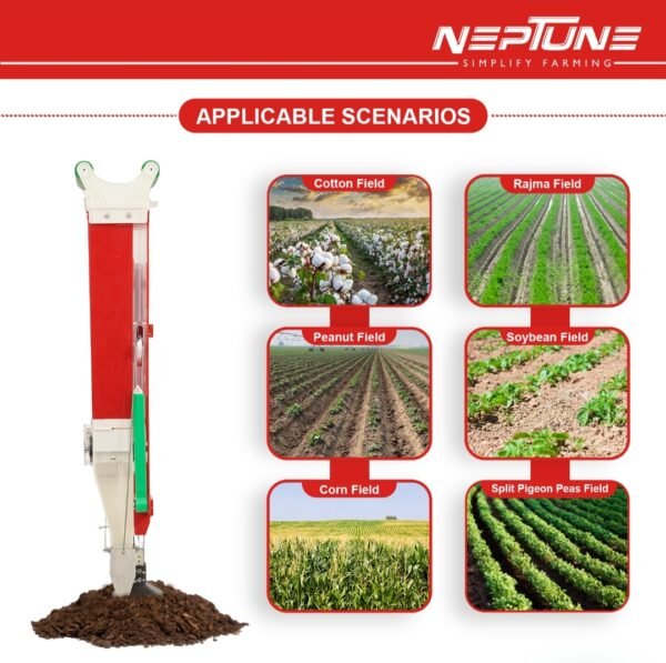 Neptune Manual Seeder – Single‑Barrel & Double‑Barrel Seeder (Seed + Fertilizer) - Image 6