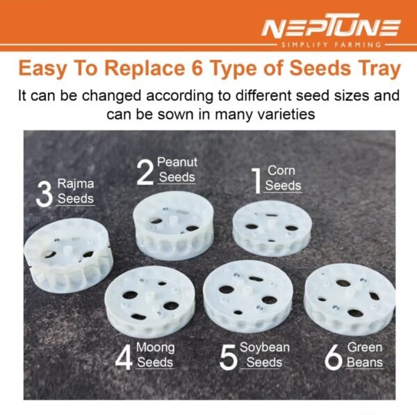 Neptune Manual Seeder MS‑12T (Hand-Operated, 12‑Teeth Roller Seeder) - Image 5