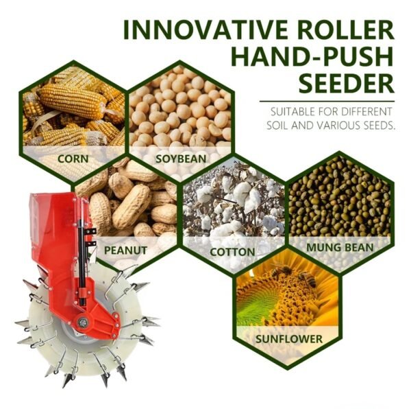 Neptune MS‑14T 14‑Teeth Manual Seeder (Hand‑Operated Roller Seeder for Precise Single‑Row Planting) - Image 3