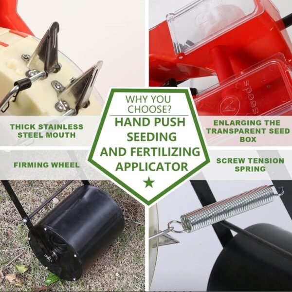 Neptune MS‑14T 14‑Teeth Manual Seeder (Hand‑Operated Roller Seeder for Precise Single‑Row Planting) - Image 5