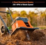 Neptune NC-40B Cordless Electric Garden Tiller Cultivator (11-Inch, 2x20V Lithium Battery, 4Ah, with Charger) – Ideal for Soil Loosening & Garden Beds - Image 8