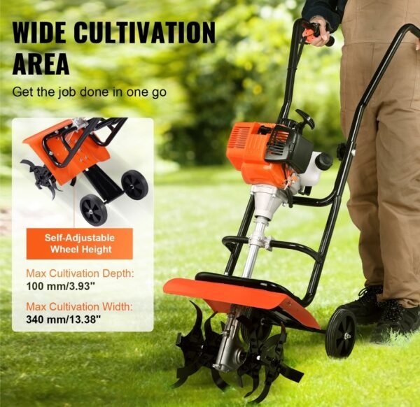 Neptune NC‑52T 52 cc 2‑Stroke Petrol Mini Tiller (25 cm Width, 10–12 cm Depth) - Image 7