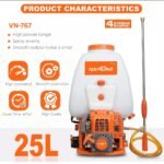 Neptune VN‑767 4‑Stroke Backpack Power Sprayer (25.6cc Petrol Engine, Aluminium Pump, 200 PSI, 25 L Tank) - Image 4