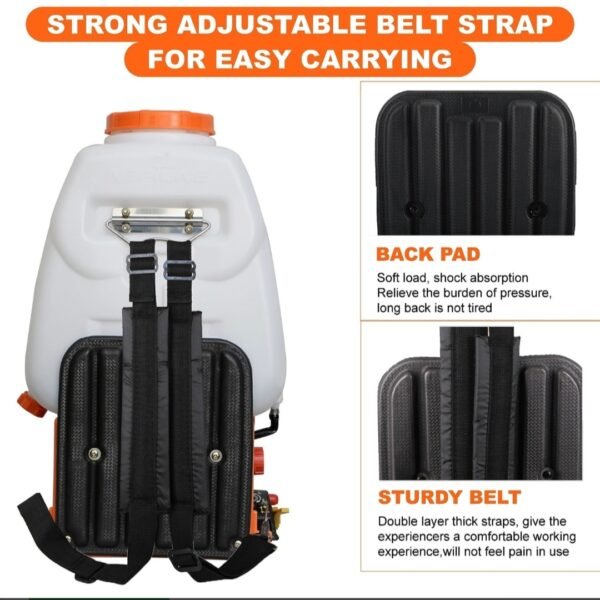 Neptune VN‑767 4‑Stroke Backpack Power Sprayer (25.6cc Petrol Engine, Aluminium Pump, 200 PSI, 25 L Tank) - Image 5