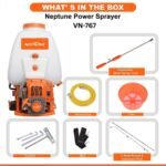 Neptune VN‑767 4‑Stroke Backpack Power Sprayer (25.6cc Petrol Engine, Aluminium Pump, 200 PSI, 25 L Tank) - Image 6