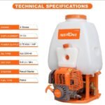 Neptune VN‑767 4‑Stroke Backpack Power Sprayer (25.6cc Petrol Engine, Aluminium Pump, 200 PSI, 25 L Tank) - Image 3