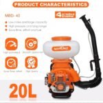 Neptune MBD‑40 2‑in‑1 Power Duster Sprayer (31 cc 4‑Stroke Petrol Engine | 20 L Tank | Fogger + Duster) - Image 7