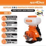 Neptune MBD‑40 2‑in‑1 Power Duster Sprayer (31 cc 4‑Stroke Petrol Engine | 20 L Tank | Fogger + Duster) - Image 4