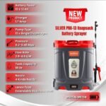 Neptune Silver Pro-13 Knapsack Battery Sprayer – 12V 12AH | 18L Tank | High Pressure | For Agriculture & Garden Use - Image 2