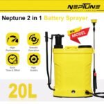 Neptune CK-21 2-in-1 Battery + Manual Knapsack Sprayer – 12V 8Ah | 20L Tank | High Pressure Dual Mode - Image 2