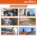 Neptune High Pressure Car Washer NPW‑1000FX (2000 W Motor, 140 Bar Pressure, 12 L/min Flow, 6 m Hose, Angle‑Adjustable Nozzle) - Image 8