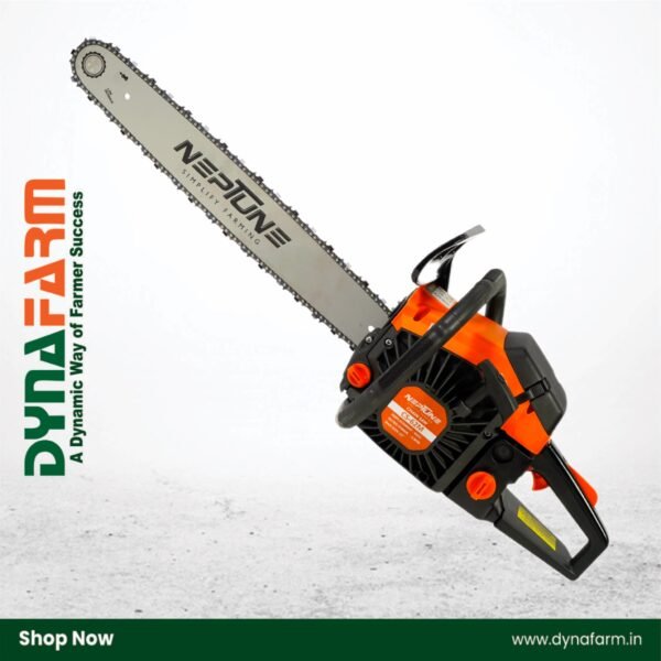 Neptune CS‑62 Heavy-Duty 62cc Petrol Chainsaw (2-Stroke, 22″ Guide Bar, Professional Wood Cutter) - Image 1