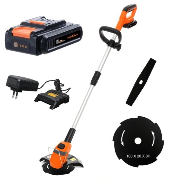 Neptune GT‑20 2‑in‑1 Cordless Grass Trimmer & Brush Cutter (2000 mAh Li‑ion, 26 cm Cutting, Telescopic Handle) - Image 7