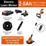 Neptune GT‑20 2‑in‑1 Cordless Grass Trimmer & Brush Cutter (2000 mAh Li‑ion, 26 cm Cutting, Telescopic Handle) - Image 8