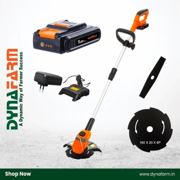 Neptune GT‑20 2‑in‑1 Cordless Grass Trimmer & Brush Cutter (2000 mAh Li‑ion, 26 cm Cutting, Telescopic Handle) - Image 1