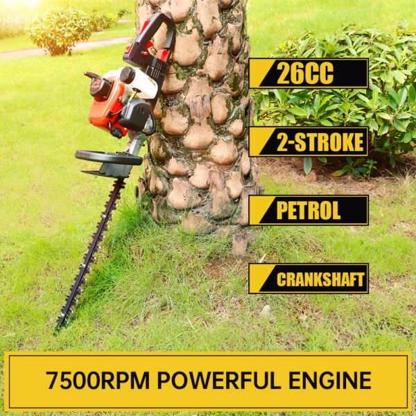Neptune HT‑600 2‑Stroke Petrol Hedge Trimmer (25.6 cc Engine, 24″ Dual‑Action Blade, Lightweight & Powerful) - Image 6