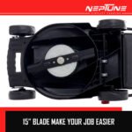 Neptune HG‑1600 Electric Lawn Mower (1600 W Single‑Phase Motor, 15″ Steel Blade, 50 L Grass Box) - Image 6