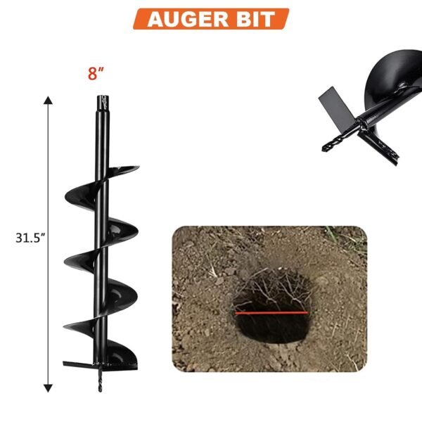 Neptune AG‑63 63cc Single-Person Petrol Earth Auger (2‑Stroke Engine, 8″ Drill Bit) - Image 5