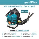 Neptune BPK‑76 4‑Stroke Backpack Leaf Blower (75.6 cc Engine, 3.8 HP, 526 CFM Air Volume) - Image 5