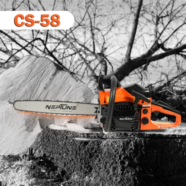 Neptune CS‑58 22″ Petrol Chain Saw (2‑Stroke Engine, Heavy-Duty Bar, Easy Start) - Image 8