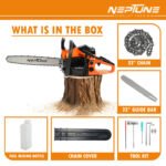 Neptune CS‑58 22″ Petrol Chain Saw (2‑Stroke Engine, Heavy-Duty Bar, Easy Start) - Image 6