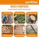 Neptune CS‑58 22″ Petrol Chain Saw (2‑Stroke Engine, Heavy-Duty Bar, Easy Start) - Image 7