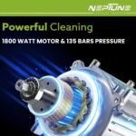 Neptune High Pressure Car Washer (1800 W, 135 Bar, 10 L/min, 6 m Hose, Angle‑Adjustable Nozzle) - Image 7