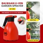 Balwaan SP-20B | 2L Battery Sprayer With Li-ion Battery, 3.7V, USB Rechargeable, Dual Spray Mode - Image 8